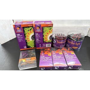Halloween Lights 8 String  Lights Dual Colors Pumpkin Lights Bat  Lights